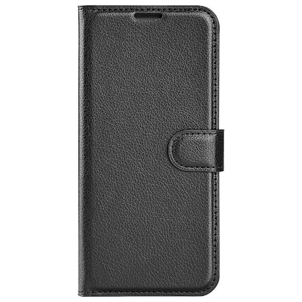 Samsung Galaxy S23 Ultra Fodral Litchi Läder Svart