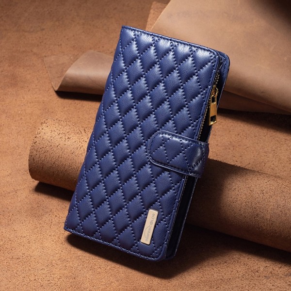 BINFEN iPhone 15 Plus Fodral Diamond Multifunktionell Blå