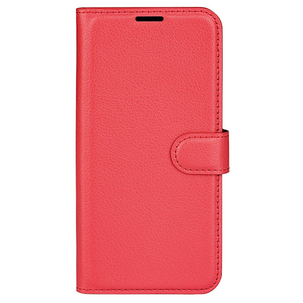 Xiaomi Redmi Note 12 4G Fodral Litchi Läder Röd
