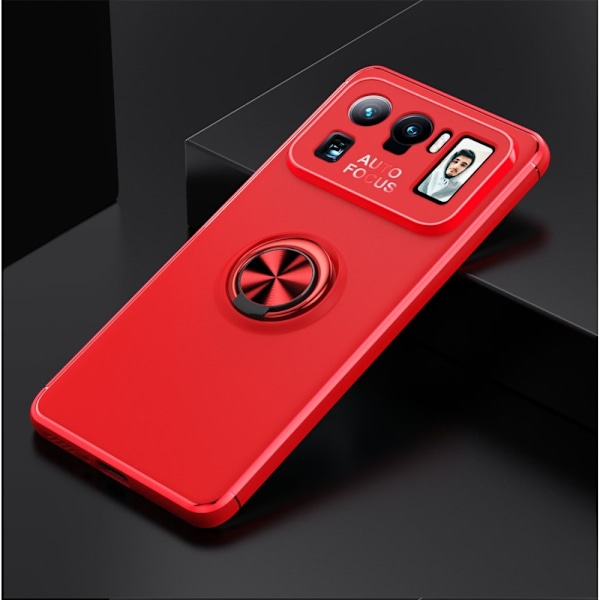 Xiaomi Mi 11 Ultra - Ring Skal - Röd Röd