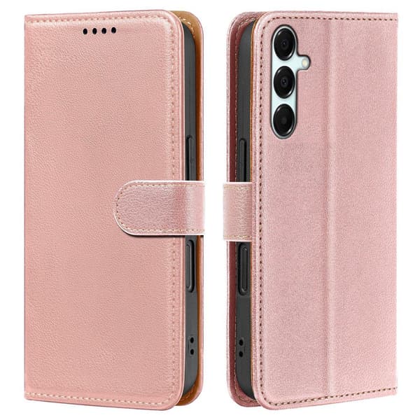 Samsung Galaxy A27 Plånboksfodral Läder Roséguld