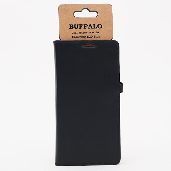 Buffalo Samsung Galaxy S20 Plus Fodral 2in1 Äkta Läder Svart