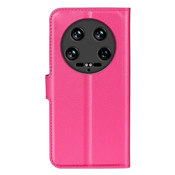 Xiaomi 14 Ultra Fodral Litchi Läder Rosa