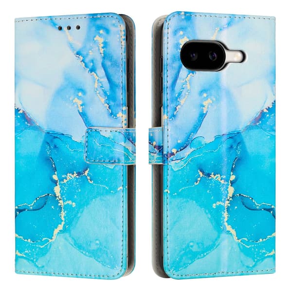 Google Pixel 10a Fodral Marmor Blå / Grön