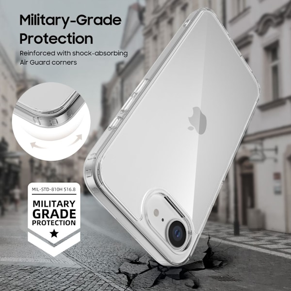 Tech-Protect iPhone 17e / 16e Skal FlexAir Hybrid Transparent