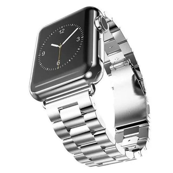 Lyxigt Metallarmband Apple Watch 42/44/45/49 mm Silver Silver Silver