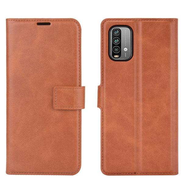 Xiaomi Redmi 9T - Läder Fodral - Brun Brown Brun