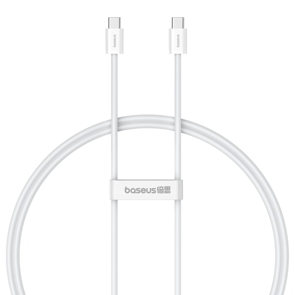 Baseus 1m 30W PD USB-C - USB-C Kabel Superior Series 2 Vit