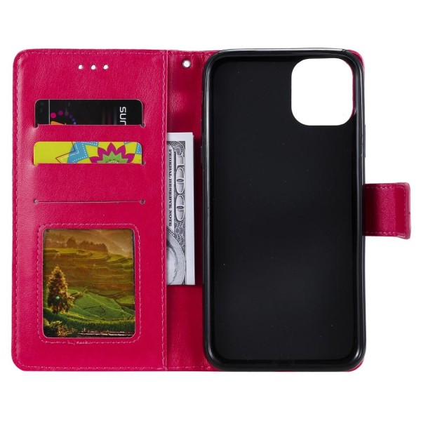 iPhone 11 Pro Max - Plånboksfodral - Rosa Pink Rosa
