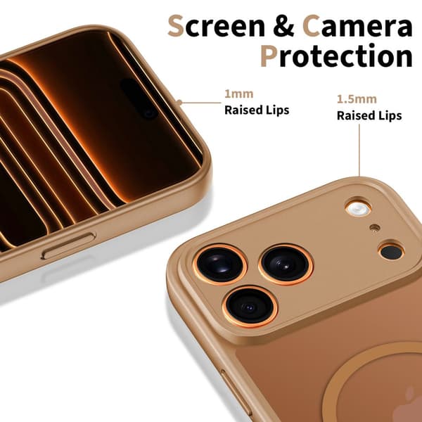 Tech-Protect iPhone 17 Pro Max Skal MagSafe BasicMag Matte Brown