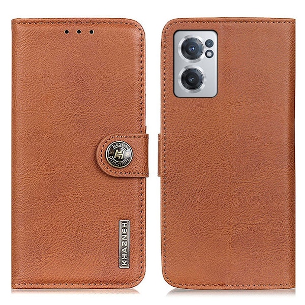 KHAZNEH OnePlus Nord CE 2 5G Fodral Läder Brun
