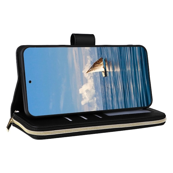 Samsung Galaxy S25 Fodral Rhombus Läder Svart
