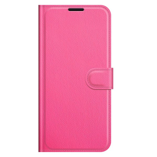 Samsung Galaxy A03s Fodral Litchi Läder Rosa
