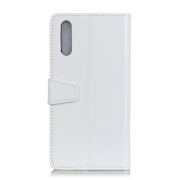 Sony Xperia L4 - Crazy Horse Plånboksfodral - Vit White Vit
