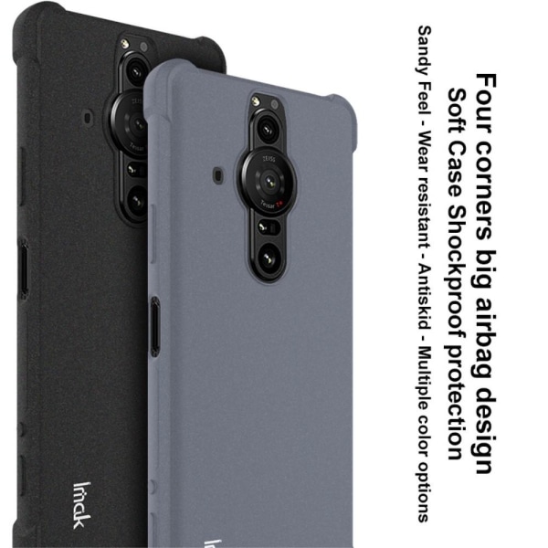 IMAK Sony Xperia Pro-I Skal Shockproof TPU + Skärmskydd Matt Sva