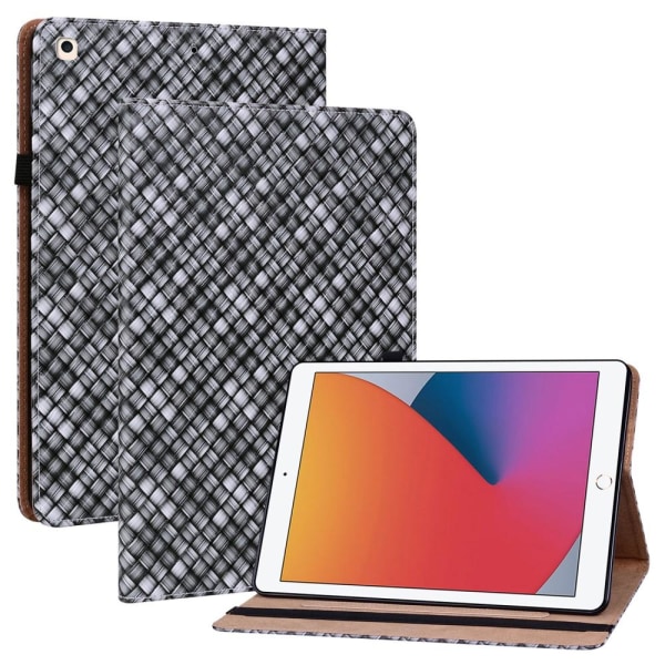iPad 10.2 2019/2020/2021 Fodral Vävd Textur Svart