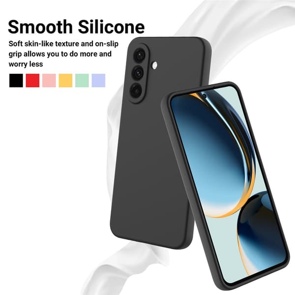 Samsung Galaxy A18 / A17 Skal Liquid Silikon Svart