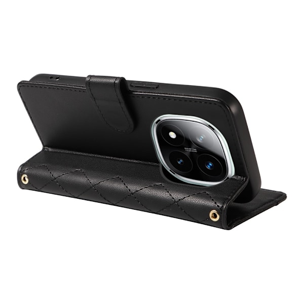 Xiaomi Redmi Note 14 Pro/Pro Plus 5G Fodral Rhombus Läder