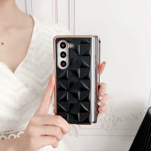 Galaxy Z Fold 6 Skal Läder Grön