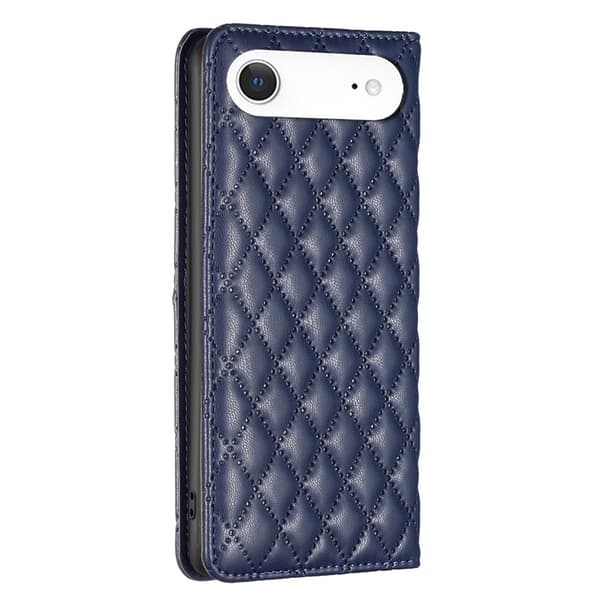 BINFEN iPhone Air Fodral Diamond Flip Läder Blå
