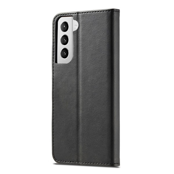 Samsung Galaxy S21 Plus - LC.IMEEKE Läder Fodral - Svart Black Svart