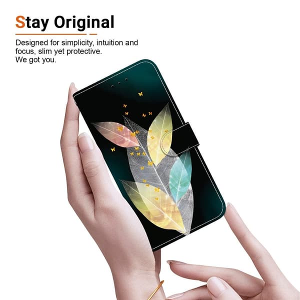 iPhone 17 Pro Fodral Med Tryck Färgglada Löv
