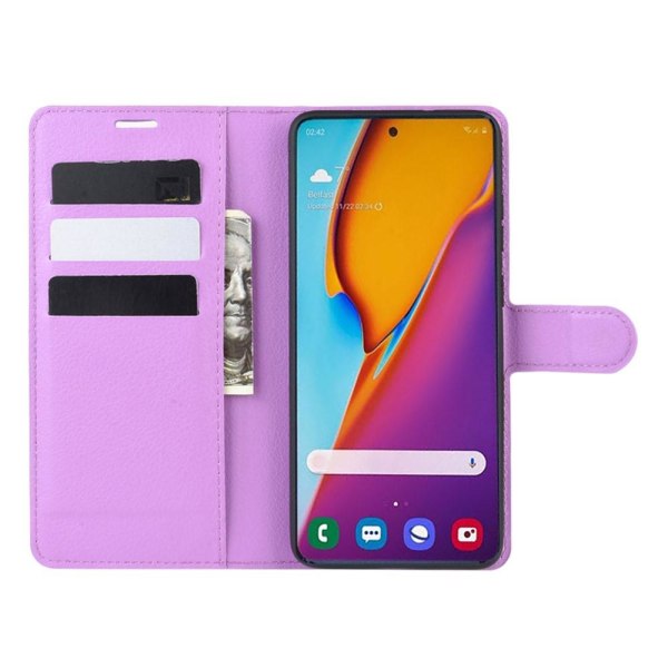 Samsung Galaxy S20 Plus - Litchi Plånboksfodral - Lila Purple Lila