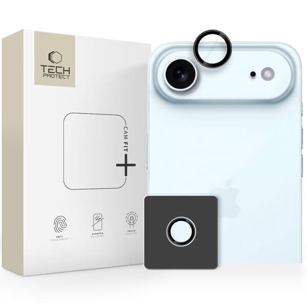 Tech-Protect iPhone Air Linsskydd CamRing Fit+ Svart