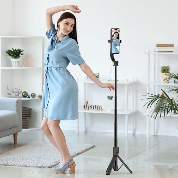 Tech-Protect MagSafe Bluetooth Selfiestick TriPod Svart