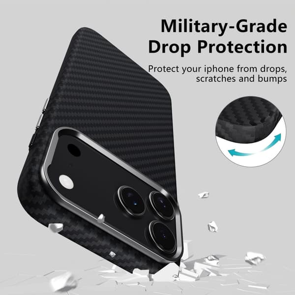 Tech-Protect iPhone 17 Pro Max Skal MagSafe ION Carbon Svart