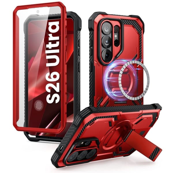 Supcase Galaxy S26 Ultra Skal MagSafe Iblsn ArmorBox Ruddy