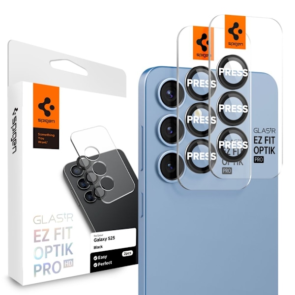 Spigen Galaxy S25 Plus Linsskydd Optik GLAS.tR "Ez Fit"