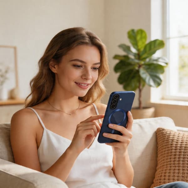 Tech-Protect Galaxy A57 5G Skal MagSafe MagFlex Navy Blue