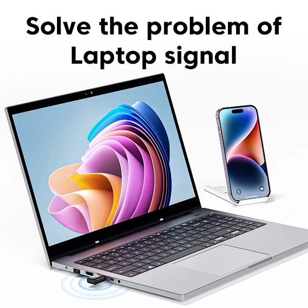 ESSAGER USB WiFi Nätverksadapter Svart