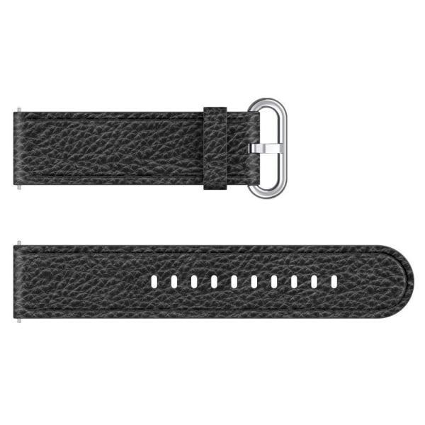 Äkta Läder Armband Med Klasssikt Spänne - Svart (22mm) Black Svart (22mm)