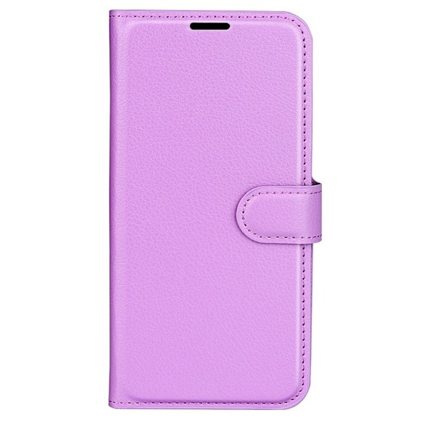 Samsung Galaxy A35 5G Fodral Läder Litchi Lila