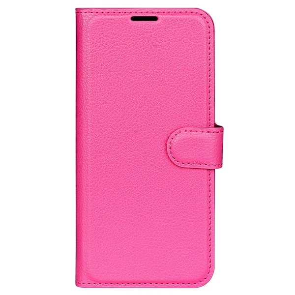 Samsung Galaxy S23 Ultra Fodral Litchi Läder Rosa