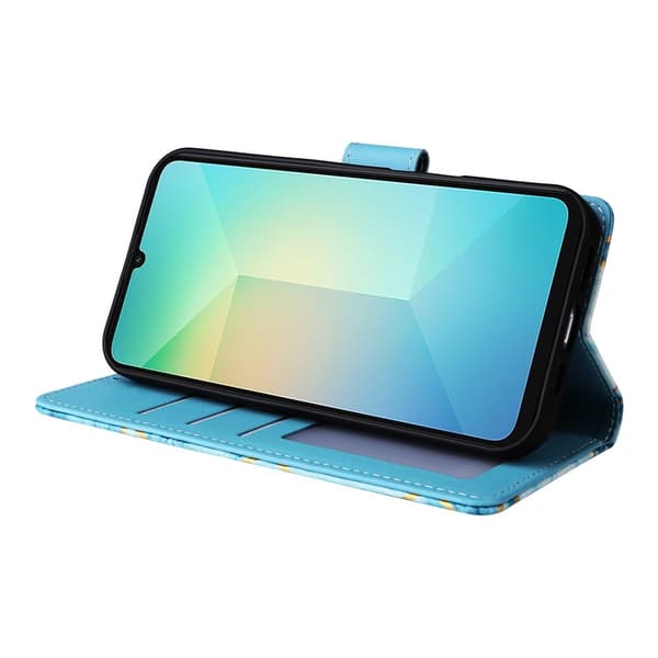 Samsung Galaxy A07 Fodral Läder Marmor Blå