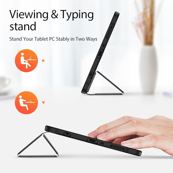 Samsung Galaxy Tab A7 Lite 8.7 - DUX DUCIS DOMO Tri-Fold Fodral - Svart