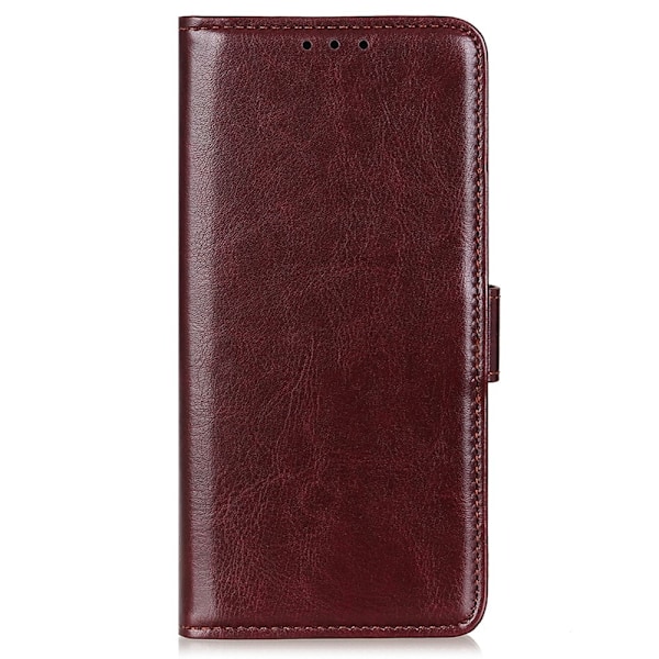 Xiaomi Redmi 14C Plånboksfodral Crazy Horse Läder Brun