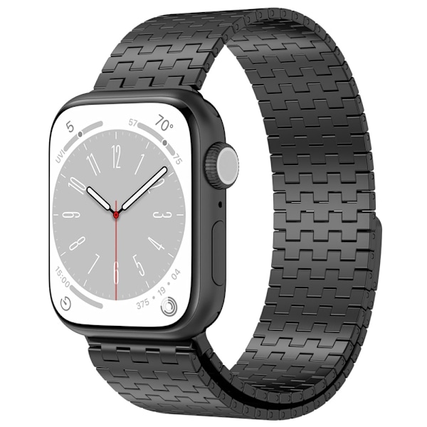 Apple Watch 42/44/45/49 mm Armband Magnetisk Loop Svart