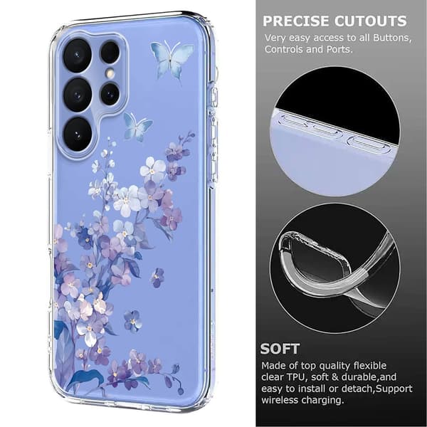 Samsung Galaxy S26 Ultra Skal Med Tryck Blommor