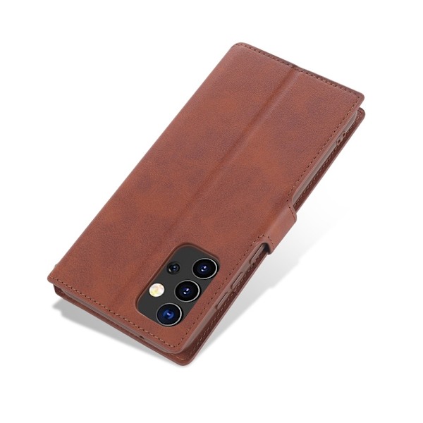 Samsung Galaxy A72 - AZNS Läder Fodral - Brun Brown Brun