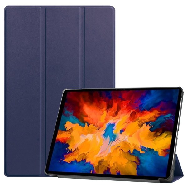 Lenovo Tab P11 Pro - Tri-Fold Läder Fodral - Mörk Blå DarkBlue Mörk Blå