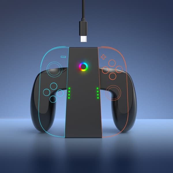 JYS Nintendo Switch 2 Joy-Con Charging Grip Svart