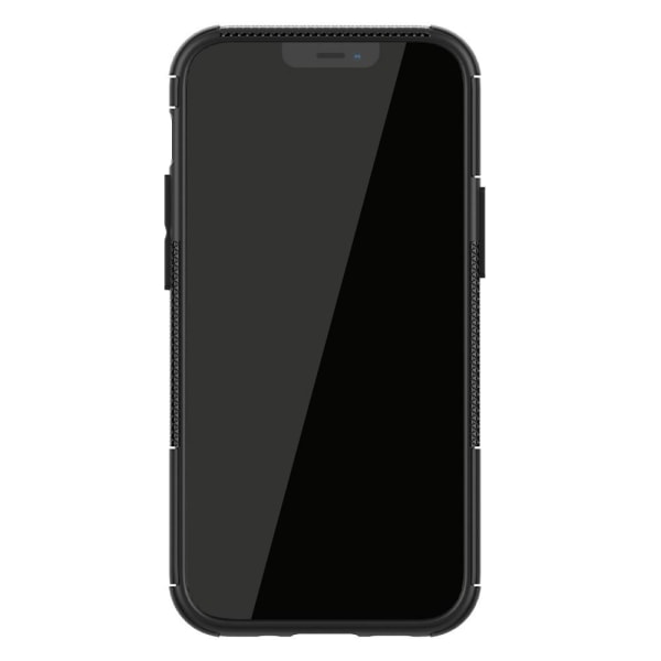iPhone 12 Mini - Ultimata Stöttåliga Skalet med Stöd - Svart Black Svart