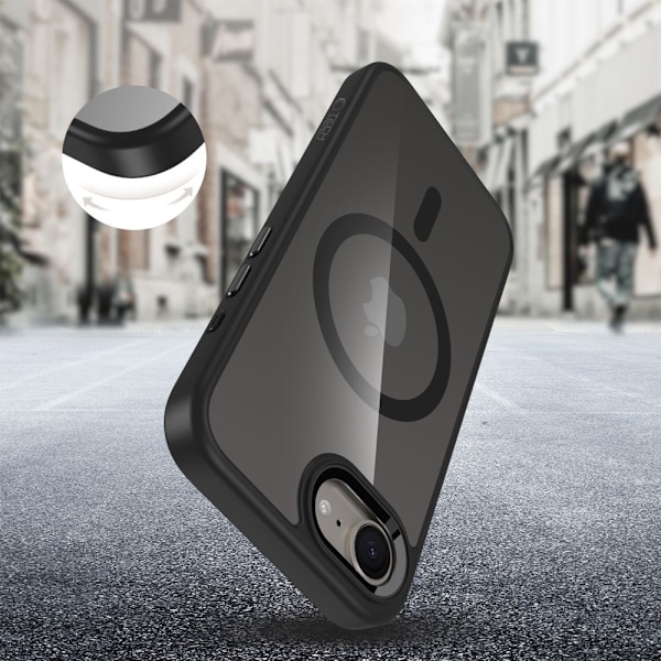 Tech-Protect iPhone 16e Skal MagSafe MagMat Svart/Transparent