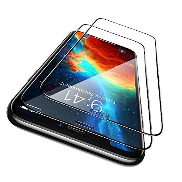 iPhone 12 Pro - 2-Pack Heltäckande Skärmskydd i Härdat Glas iPhone 12 Pro
