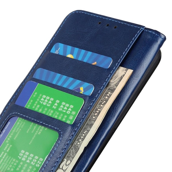 Samsung Galaxy S20 Plus - Crazy Horse Plånboksfodral - Blå Blue Blå