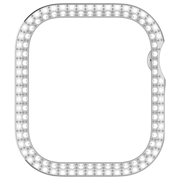 Apple Watch 10 46 mm Skal Rhinestone Silver